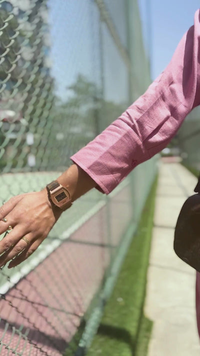 Slow Life Co-Ord Set in Salmon Pink