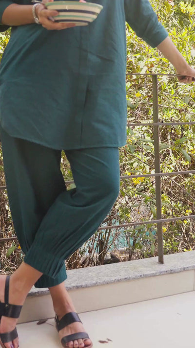 Sunday Paper Co-ord Set in Quiet Teal