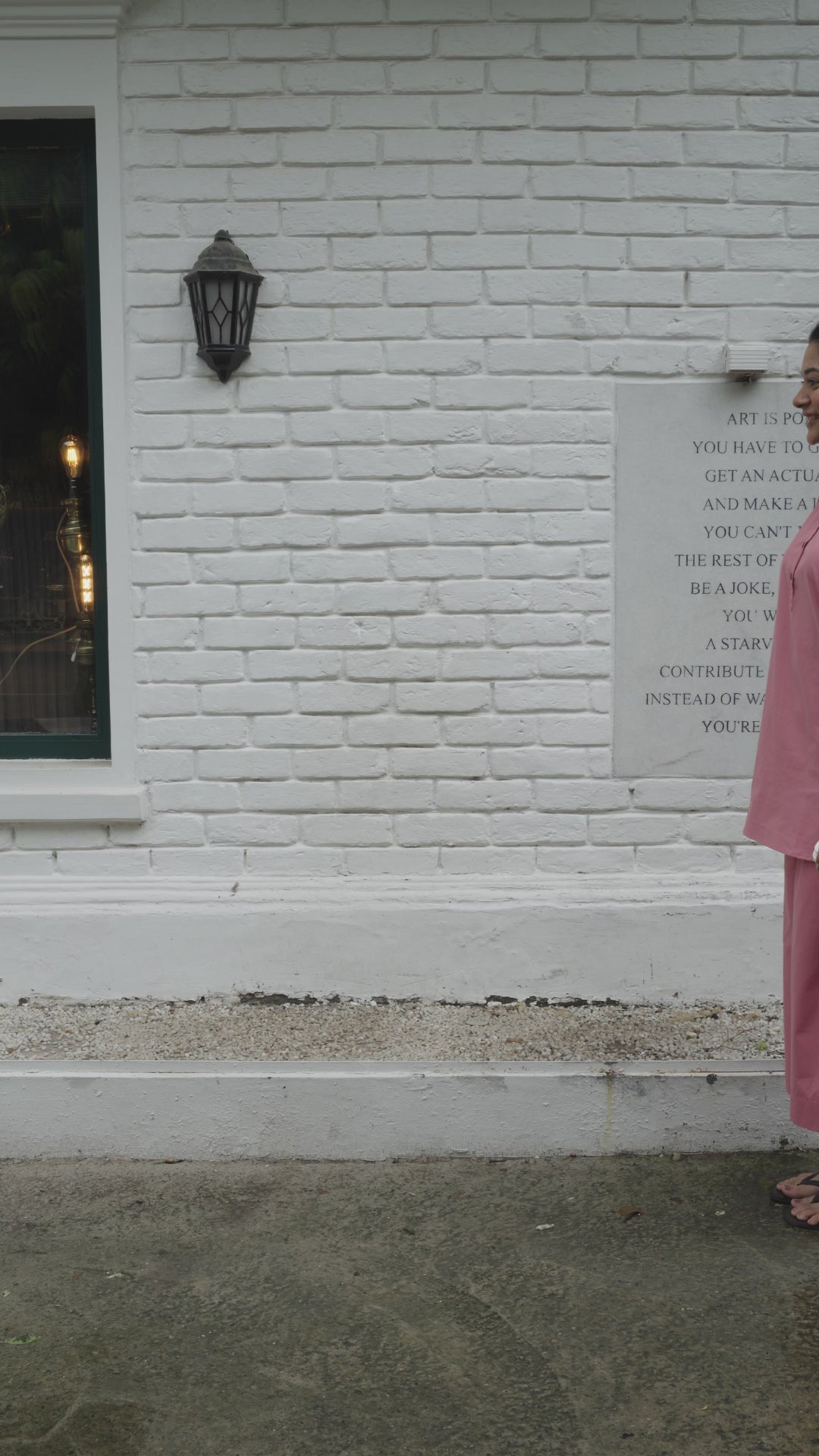 Salt & Pepper Co-Ord Set in Pink