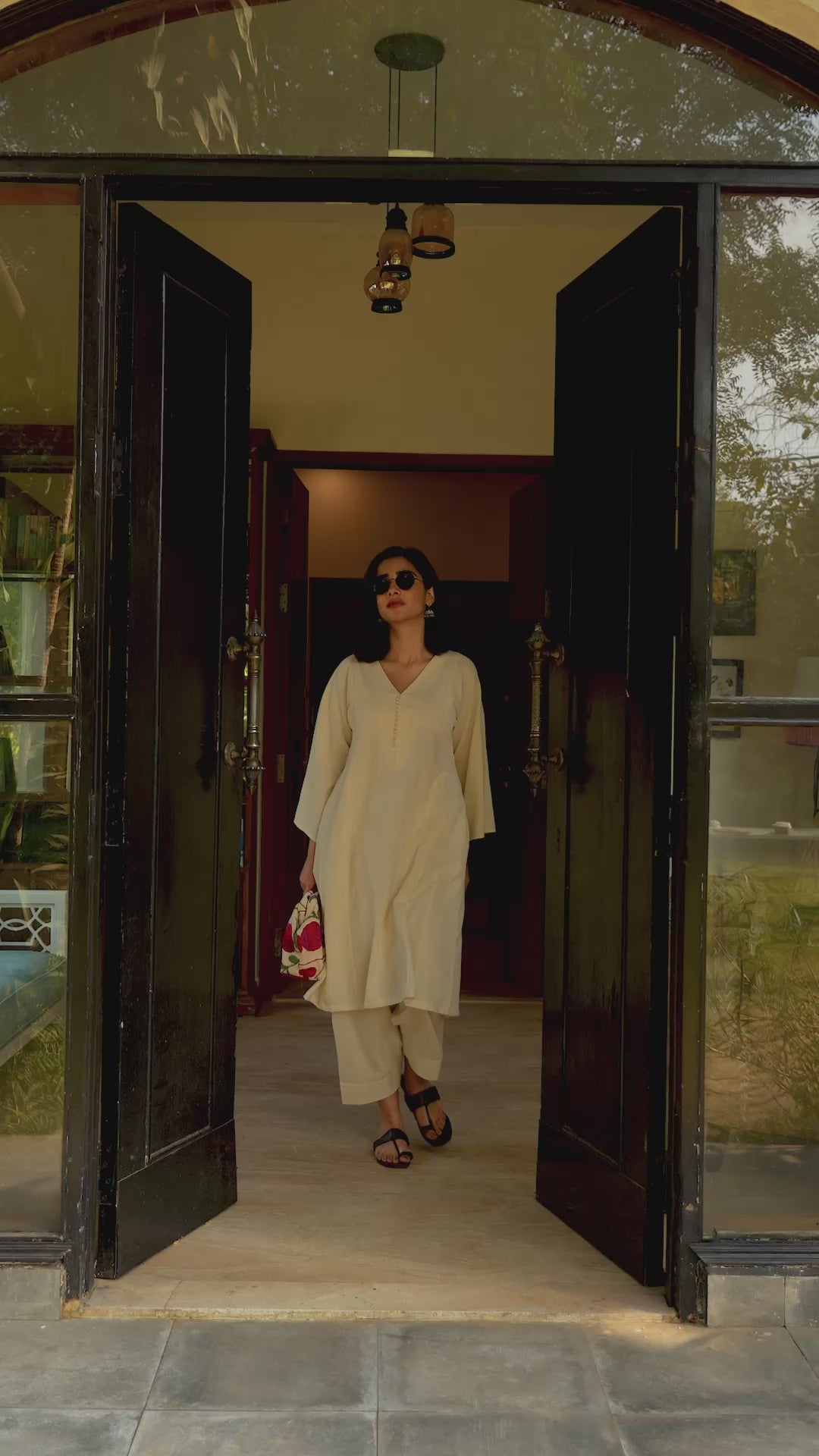 Lip Tint Co-ord Set in Off-White