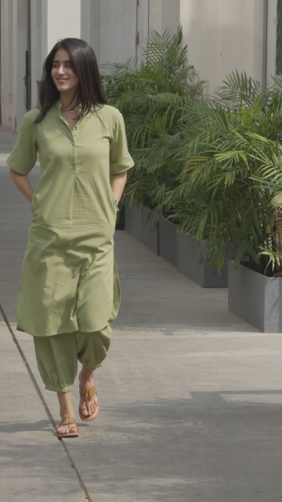 Butter Toast Co Ord Set in Sage Green