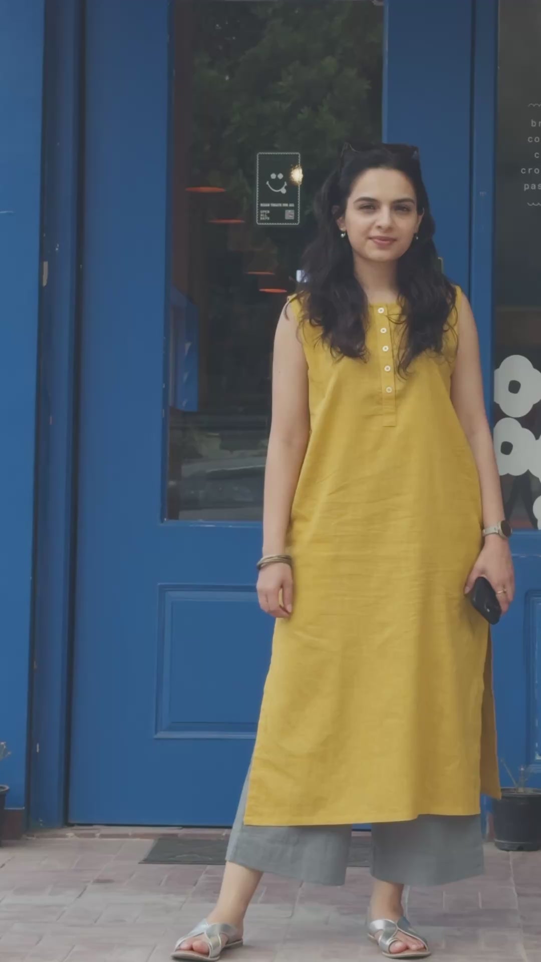 First Rain Kurta Set in Mustard