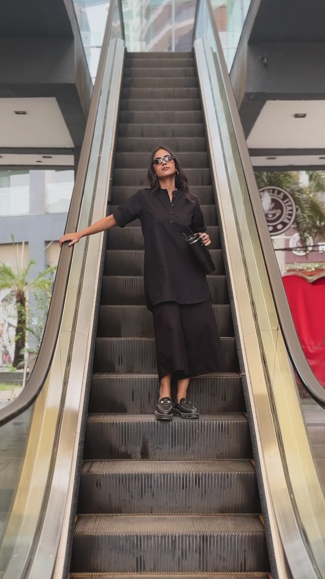 Salt & Pepper Co-Ord Set in Black