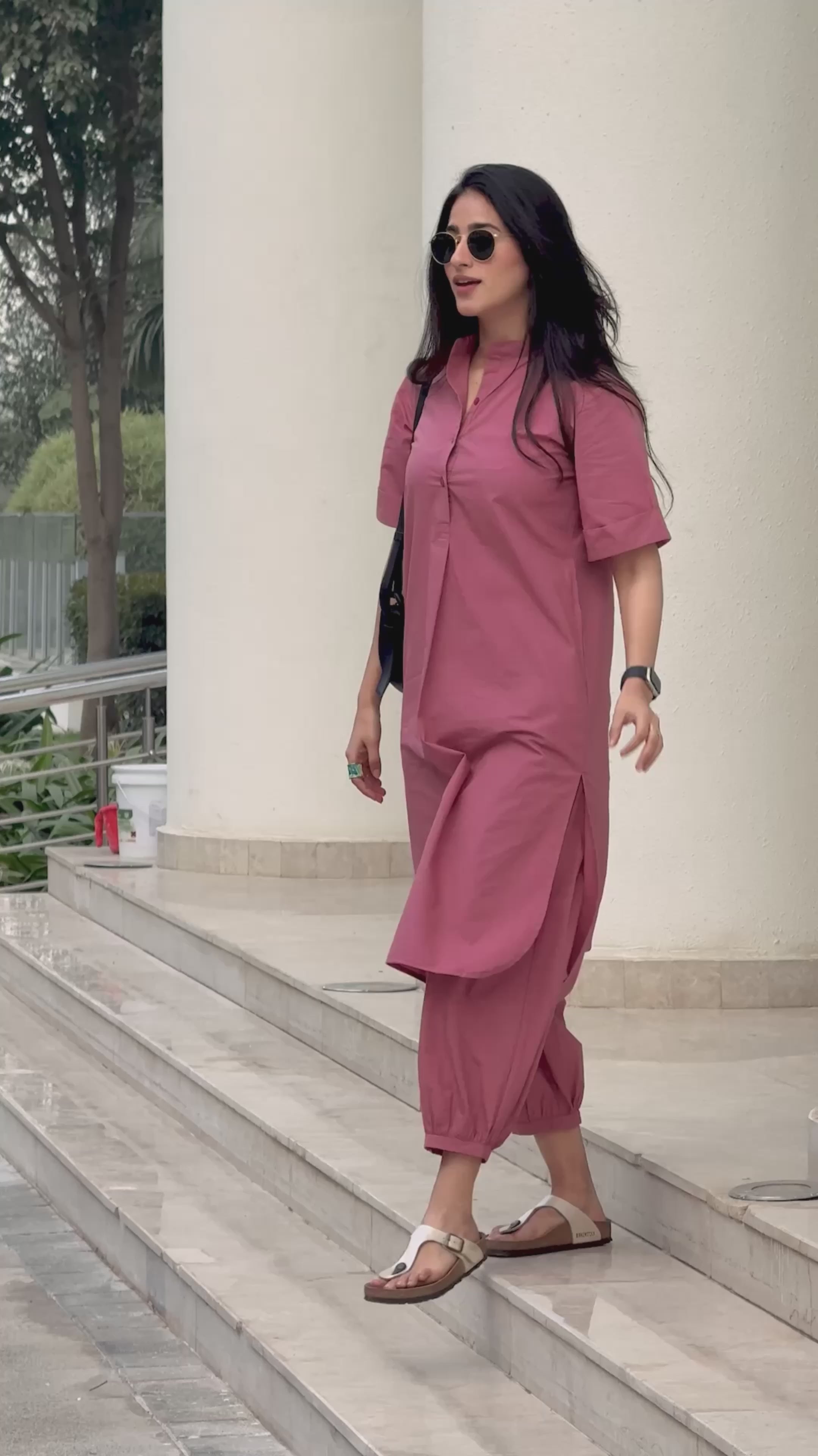 Butter Toast Kurta Co-Ord Set in Onion Pink