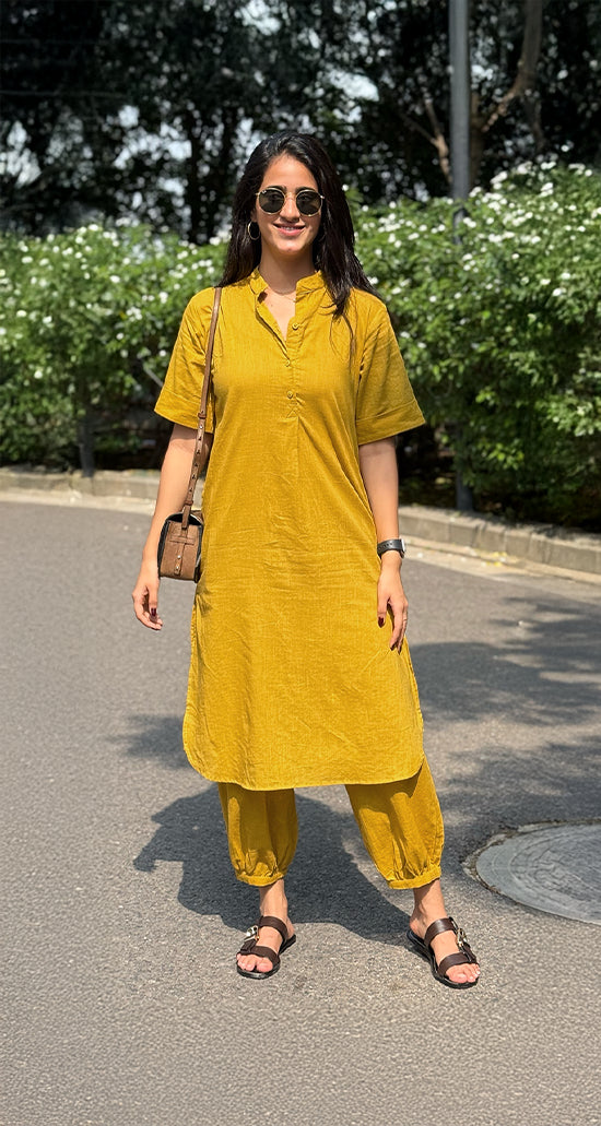 Butter Toast Co Ord Set in Mustard