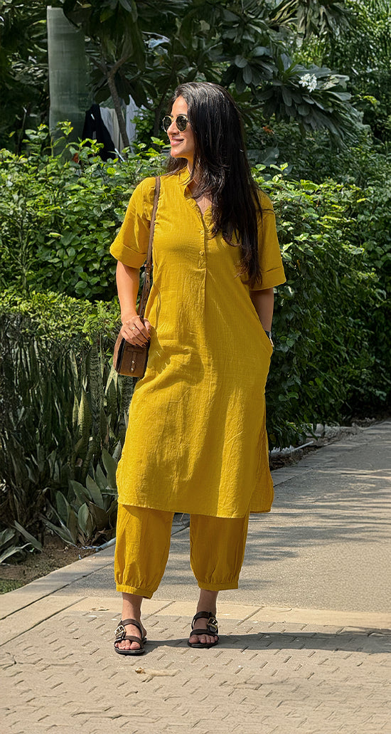 Butter Toast Co Ord Set in Mustard