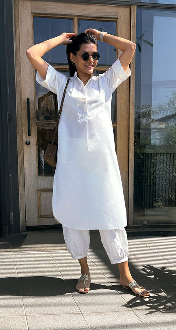 Butter Toast Kurta in Ivory