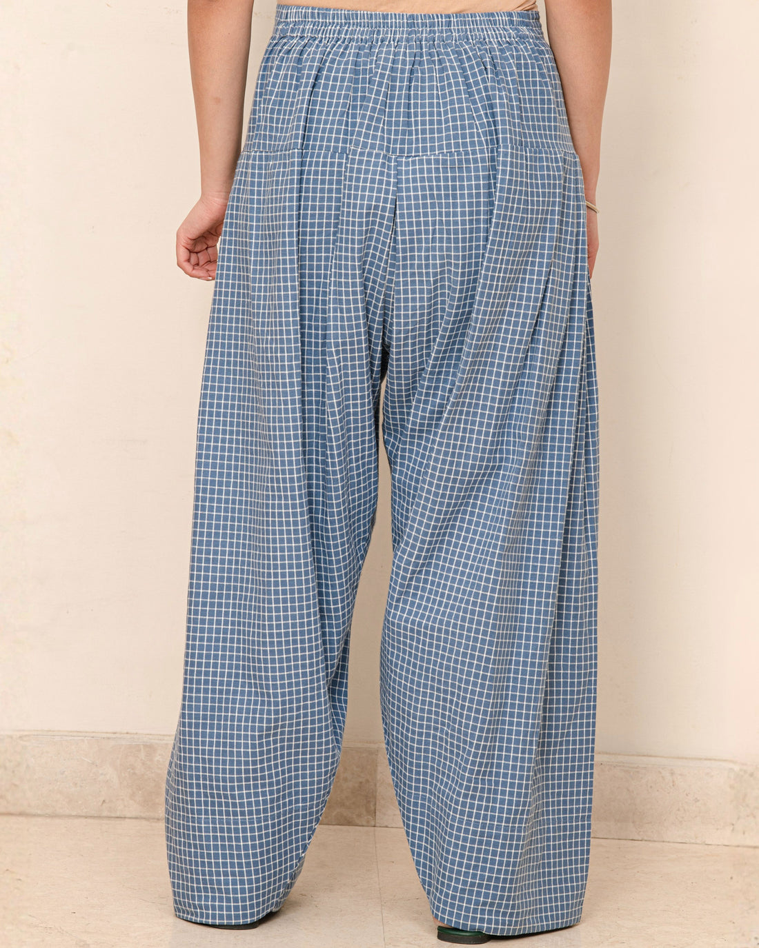 Sudoku Farshi Salwar in Slate Blue