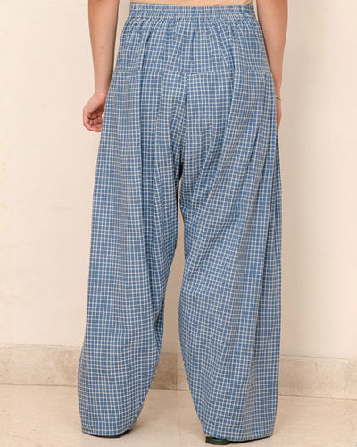 Sudoku Farshi Salwar in Slate Blue