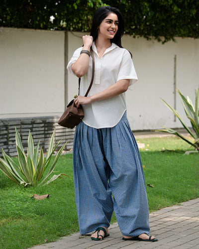 Sudoku Farshi Set in Slate Blue & White