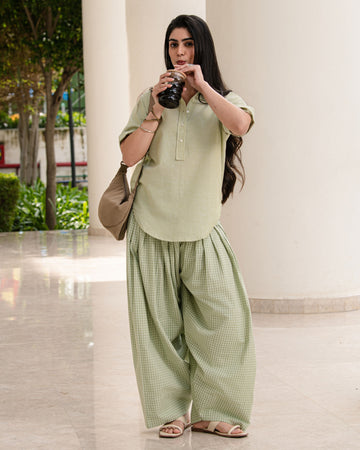 Sudoku Farshi Set in Sage Green
