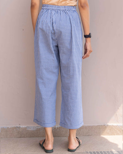 Sudoku Pants in Slate Blue