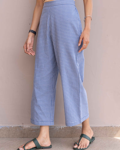Sudoku Pants in Slate Blue