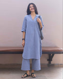 Sudoku Co-ord Set in Slate Blue