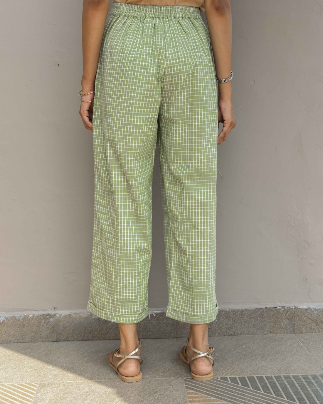 Sudoku Pants in Sage Green