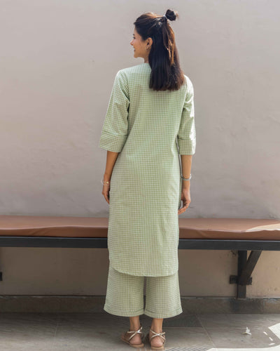 Sudoku Co-ord Set in Sage Green