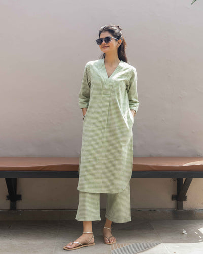 Sudoku Pants in Sage Green