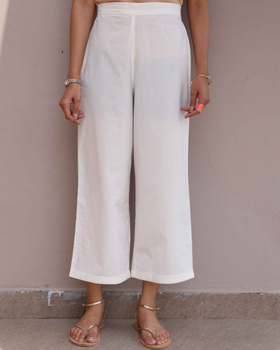 Sudoku Co-ord Set in Sage Green with Ivory Pants