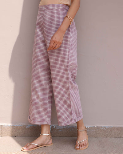 Sudoku Pants in Dusty Lilac